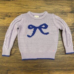 Pink Chicken Purple Bow Sweater 5Y
